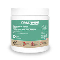 Coastwide Professional - CP43 Nettoyant pour salle de bain, 72 g, Paquet de 12 capsules-Les capsules sont solubles dans l'eau. Parfum de lavande