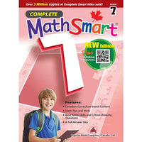 Complete - MathSmart 978-1-77149-324-6 , 7e année-Couvre tous les cinq domaines dâ€™études de mathématique : Numération et sens du nombre, Mesure, Géométrie et sens de lâ€™espace, Modélisation et algèbre, et Traitement des données et probabilité