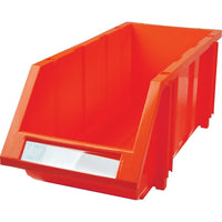 Kleton - Bac Empilable & À Suspendre, 7-7/8po La, 7po H X 17-11/16po P, Rouge, paquet de 12-Capacité 66 lb