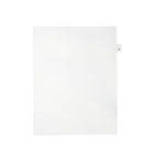 Mark Maker – Onglets séparateurs juridiques blancs, 1/26 onglets, format lettre, sans trous, lettre E, 25/paquet-Onglets séparateurs blancs, 1/26 onglets