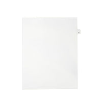 Mark Maker – Onglets séparateurs juridiques blancs, 1/26 onglets, format lettre, sans trous, lettre E, 25/paquet-Onglets séparateurs blancs, 1/26 onglets