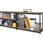 Hirsh - Étagère IRON HORSE industrielle, 5 tablettes, 18 po x 48 po, noire-Fini lisse antirouille