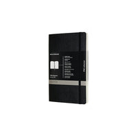 Moleskine – Carnet de la collection Pro, couverture souple, noir, 5 po x 8,25 po-192 pages, papier de couleur ivoire, 7,5 po x 9,75 (po)