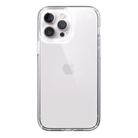 Speck Presidio Perfect Pro Max Clair pour iPhone 13/iPhone 12-En cas de chute, les capsules d'air compriment et suspendent votre téléphone sur un coussin d'air protecteur, comme un airbag