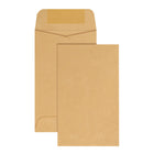 Enveloppes kraft no 3 pour monnaie avec rabats gommés, 2 1/2 x 4 po, brun, paquet de 250-Fermeture commerciale avec bande adhésive.