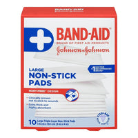 BAND-AID® – Produits de premiers soins, Compresses non adhérentes, paq./10-Protégez les blessures au moyen de compresses non adhérentes