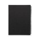 TRU RED - Cahier de notes à couverture souple, format moyen, pages réglées, noir-Couverture souple noire, papier couché