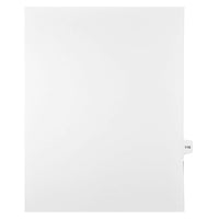 Mark Maker – Onglets séparateurs juridiques blancs, 1/15 onglets, format lettre, sans trous, numéro 116, 25/paquet-Onglets séparateurs blancs, 1/15 onglets