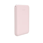 Banque d'alimentation Basic Tech 5000mAh - Rose-Élégant et compact
