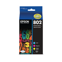 Epson - Cartouches d'encre 802 - Capacité standard - Noir/Couleur CMJ-Qualité photo supérieure à celle des photos de labo