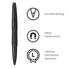 A.T. Cross - ATX Stylo à bille roulante, gris mat-Les stylos Cross sont des cadeaux parfaits depuis plusieurs générations et sont fièrement offerts dans une boîte-cadeau de qualité supérieure. 