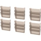 Storex classeur murale - format lettre - transparent - paquet de 18 - 6 Set de 3-Peut contenir des documents de format lettre et dossiers