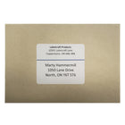 Labelcraft Products  - Étiquettes Zéro Déchet - 4" x 3,33"  - 900 Étiquettes-Dimension de l'étiquette: 4 larg. x 3 1/3 haut. (po), Couleur de l'étiquette: blanc