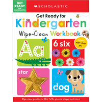 Cahier d’activités effaçable Get Ready for Kindergarten Apprendre avec Scholastic-Destiné aux enfants de 4 à 6 ans