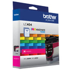 Brother - LC404MS Cartouche d’encre magenta à rendement standard d'origine-Le toner authentique de Brother produit des impressions aux couleurs nettes, riches et éclatantes qui résistent à l’épreuve du temps
