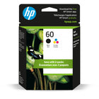 HP 60 Ens. 2 cartouches d’encre noire et tricolore d’origine (N9H63FN)-Couleurs: Noir, tricolore