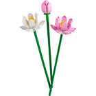 LEGO - Fleurs de lotus - 220 Pièces-Dites-le avec des fleurs – Une idée amusante pour un cadeau d’anniversaire, de Noël ou pour une autre occasion spéciale