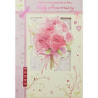 Rosedale – Cartes de souhaits et enveloppes « 40Th Anniversary » 5 1/2 x 8 po, 12/paquet (15005)-Imprimé sur du papier cartonné non couché de haute qualité