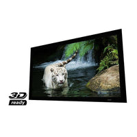 EluneVision – Écran de projection à cadre fixe blanc 4K Reference Studio, 84 po (EV-F3-84-10)-Dimensions : Diagonale de 84 po (73 po x 41 po) affichable avec bordure d'une largeur de 5 po 