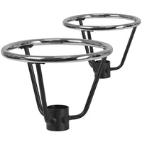 Flash Furniture 2 pièces Anneau de pied de table à hauteur du bar avec anneau de colonne de 3,25 po - diamètre de 16 po-Ensemble de 2 appui-pieds pour tables à hauteur de barre en métal