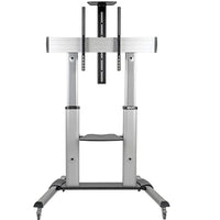 Tripp Lite - Support TV à roulettes pour écrans de 60 à 100 pouces, à hauteur réglable et à usage intensif-Le support de sol portable peut accueillir un téléviseur lourd, plat ou incurvé, un moniteur ou un écran interactif/un tableau blanc