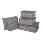 NICCI – Ensemble d'accessoires de rangement pour bagages, 6 pièces, gris-Tissu ripstop 210D et maille