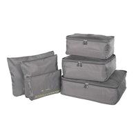 NICCI – Ensemble d'accessoires de rangement pour bagages, 6 pièces, gris-Tissu ripstop 210D et maille