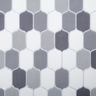 CTG – Carreaux muraux à motif ovale, multi-gris, 6 pièces-Dimension parfaite : chaque feuillet de dosseret mesure 25,4cm L x 25,4cm H (10" L x 10" H) (environ 0,39 mètres carrés/4,17 pieds carrés par carton)
