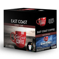 East Coast Coffee - Gale Force, intense, 24 capsules K-Cup, recyclable-24 capsules par boîte