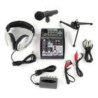 Behringer - Ensemble de baladodiffusion Studio avec USB-Comprend un câble USB, câble de microphone, câbles phono RCA et pied de micro de table