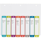 Avery − Intercalaires Ready Index 1 à 8 avec table des matières pour imprimantes laser et jet d’encre – 8 onglets – multicolores-Dimensions : 11 po x 9 po
