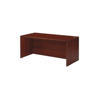 Office Star - Coquille de bureau 66 po de la collection Napa, fini acajou-Avec dessus et panneaux d'extrémité de 1 po, et panneaux de modestie de 5/8 po