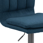 CorLiving - Tabouret de bar touffeté  réglable tapissé bleu Palmer - lot de 2-Mécanisme de pivotement à 360° pour faciliter les mouvements