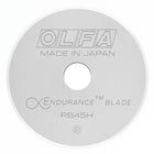 OLFA Lame rotative Endurance de 60mm - 1mcx-Coupe DEUX FOIS plus longtemps qu'une lame rotative régulière