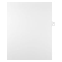 Mark Maker – Onglets séparateurs juridiques blancs, 1/15 onglets, format lettre, sans trous, numéro 96, 25/paquet-Onglets séparateurs blancs, 1/15 onglets
