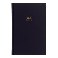 Letts - Agenda perpétuel 12 mois Icon - 7-5/8" x 5" - Noir-Couverture rigide en papier couché de luxe lisse noir