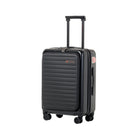 Air Canada - Bagage de cabine hybride de 19 po Compass Collection - Noir-Poignée télescopique verrouillable pour une maniabilité facile