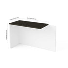 Table retour Pro-Concept Plus, blanc et gris foncé-2