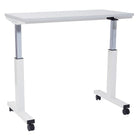 Proline – Table de 4 pi à réglage pneumatique de la hauteur, blanc-Réglage pneumatique à une touche de la hauteur du siège