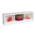 Prepac – Banc de rangement Calla, blanc-Fini stratifié blanc pur durable