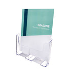 Deflecto DocuHolder Présentoir à documentation - 1 compartiment - transparent - format magazine (77001)-Présente une variété de documents à la fois et économise un espace précieux sur le comptoir