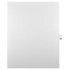 Markmaker - Intercalaires imprimes Legal, Blanc, 1/25th coupe, format lettre, sans trous, 25 tabs/PQT, 5 PQT/Boite, Numero 164-Intercalaires imprimes Legal