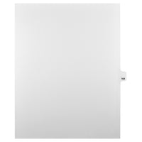 Markmaker - Intercalaires imprimes Legal, Blanc, 1/25th coupe, format lettre, sans trous, 25 tabs/PQT, 5 PQT/Boite, Numero 164-Intercalaires imprimes Legal