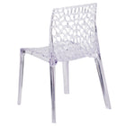Flash Furniture - Chaise auxiliaire empilable transparente de la série Vision-Conception profilée