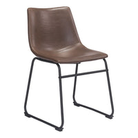 Zuo - Chaise Smart Espresso Retro-Chaise de Salle à Manger
