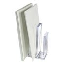 Classeur et appuie-livres acryliq., transp, 1/2po-4