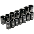 Dynamic Tools – Ensemble de 14 douilles 6 pans standards, à prise de 1/2 po, pour clés à chocs métriques 10 mm à 23 mm-Contient : 10, 11, 12, 13, 14, 15, 16, 17, 18, 19, 20, 21, 22, 23 mm