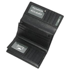 Roots - Femme Grand Portefeuille Pochette avec Chéquier Amovible - Noir-1 poche zippée