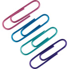 Staples - Trombones recouverts de vinyle, taille n° 1, couleurs métalliques variées, paquet de 100-Surface lisse prévenant les accrocs et les marques sur le papier