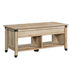 Sauder - Table basse Carson Forge 423040 à dessus relevable, chêne linteau-Bois d'ingénierie fini chêne linteau
